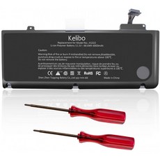 Kelibo 새로운 A1322 교체 용 노트북 배터리 MacBook Pro 13 인치 A1278 배터리 (2012 2011 2010 2009 버, 단일상품