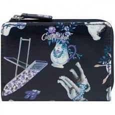 영국 캐스키드슨 지갑 Cath Kidston 30 Years Icons Slim Pocket Purse Wallet in Navy Blue Oilcloth 255393, 1개