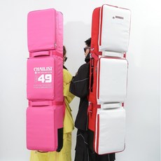 보드 엣지백 스키 휠백 가방 에지백 원정백 부츠백 캐리어 대용량 스노우보드 멀티백, 152x33cm, 먼 산 보라색(초저소음 아머드 휠)