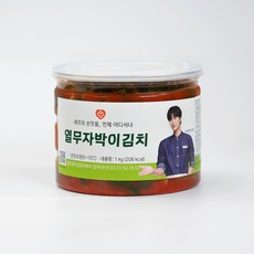 셰프애찬 국산 열무김치 열무 자박이 캔, 1kg, 1개