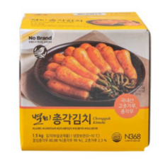 노브랜드 별미총각김치, 1.5kg, 1.5kg, 3개