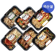 국내산쌀 국산 쌀 건강 간편식 맛있는 다이어트 식단 냉동 저칼로리 도시락 배달 6 팩 12팩, 6팩