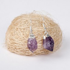 자수정귀걸이세트