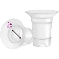 Maymom Flange는 Spectra 28mm 핸즈프리 컬렉션 컵에 24mm를 삽입합니다. 2pc / 각, 단일옵션