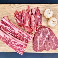 (더아담)미국산 초이스 우대꽃갈비800g+갈비400g+부채살300g 세트