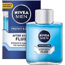 [독일] NIVEA MEN Protect & Care After Shave Fluid (100 ml) soothing after shave skin care after shav, 1