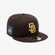 NEW ERA 뉴에라 MLB 엠엘비 샌디에이고 파드리스 서울 시리즈 사이즈캡 번트 우드 70538424
