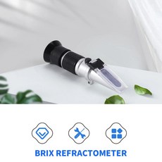 굴절계-굴절계 0-90% 브릭스 설탕 수준, 한개옵션0, 1개