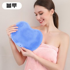 한창리스 등때밀이 발각질제거 흡착매트, 블루