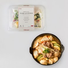 식스레시피 우삼겹 순두부찌개, 1개, 650g