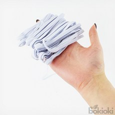 보기오기 6골 고무줄 흰색 책고정용, 1개