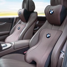 BMW 차량용 자동차 목 허리 받침 쿠션, IM 블랙