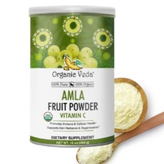 Organic Veda 유기농 암라 가루 파우더 454g 비타민C USDA인증