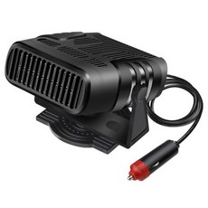 12볼트 히터 온풍기 12V 120W 24V 200W 자동차 윈드 스크린 서리 제거 장치 해동 휴대용 난방 팬 Defogging Demister 각도 조정, 2) 24V 120W, 없음