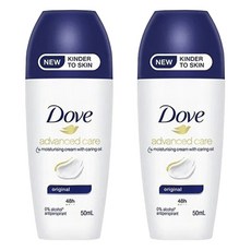 도브 어드밴스드 케어 오리지날 48H 롤 온 데오드란트, 2개, 50ml
