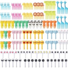 샌드위치 커터 귀여운 공룡 빵 쿠키 음식 과일 피커 따는 도구, 10.108pcs fruit fork, 1개