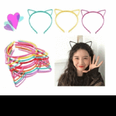 유아고양이머리띠