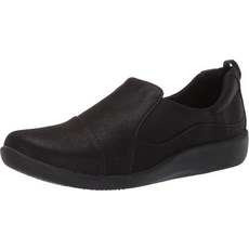 클락스 Clarks 여성용 CloudSteppers Sillian Paz 슬립온 로퍼 블랙 176147 - 클락스로퍼