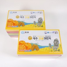 제주 크런치 5종 세트 x 2개 감귤 한라봉 백년초 다크 녹차, 1개