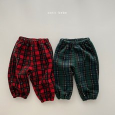 이브체크바지 아기겨울옷