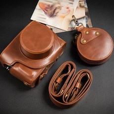 후지 XT30 X100VI F T XS20 호환 소가죽 풀커버 케이스, 21. XE4 다크 브라운 27mm