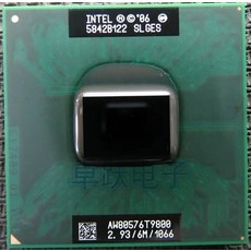인텔 CPU 노트북 코어 2 Duo T9800 6M 캐시/2.93GHz/1066/듀얼 소켓 479 프로세서 forGM45 PM45 호환, 없음