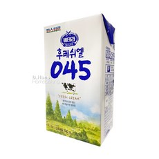파스퇴르 후레쉬엘 045 생크림 1L (동물성/무가당/유지방함량45%)