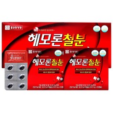 종근당건강 헤모론철분 500mgX120캡슐 [원산지 : 국산], 1세트, 60정