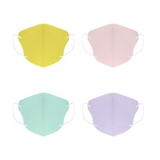 웰커버 10매입 키즈마스크 4컬러 2D 새부리형 국산자재 국내생산 50매이상무료배송, 연핑크