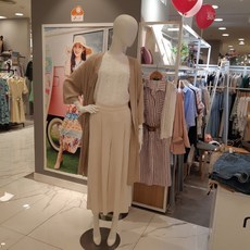 무자크 베이직린넨로브형가디건