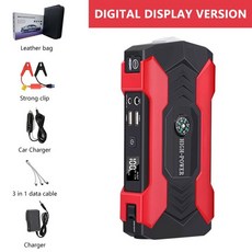 점프스타트 자동차밧데리방전 배터리방전 밧데리방전 자동차방전점프 차량용점프스타터 20000mah 자동차 배터리 점프 스타터 휴대용 전원 은행 자동 충전기 시작 devic 12v, 지도된 28000ma, 1개