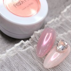 [네일재료] 보니비 진주알파우더 피치퍼프