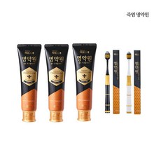 [명약원] 골든 프로폴리스 플러스 치약 120g*3개+ 칫솔*2개, 상세 설명 참조