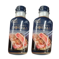 푼푼 블랙페퍼 스테이크소스 300ml x 2개 양파식감 흑후추풍미 고급소스, 1개