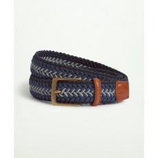 BrooksBrothers MV00328 스트레치 Braided Belt 네이비