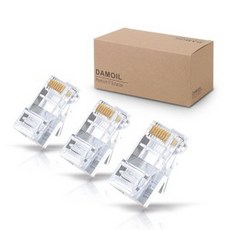 다마가_ DA-RJ45-UP6 다모일 RJ-45 기가플러그 Cat.6 UTP 랜케이블제작용 - damoil