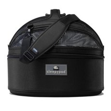 Sleepypod 모바일 애완 동물 침대 (Medium Jet Black), Medium, Jet Black