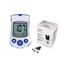 아큐라플러스 혈당측정기 풀세트구성 시험지 60T+침210+솜100, 1개