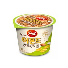 포스트 고소한 아몬드 후레이크 컵 35gx6개 반박스, 35g, 6개