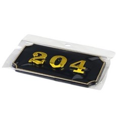 검정 사각 입체 호실판 룸넘버 호수판 현관문 아파트, 302
