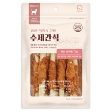 수제간식 천연 연어롤 70g, 단품