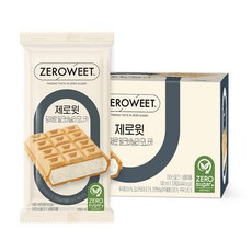 [본사직영] 펄세스 제로윗 당제로 아이스크림 밀크바닐라 모나카, 3개, 140ml