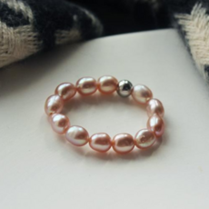 미니흑진주반지