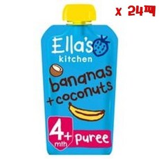 Ella's 엘라스 키친 바나나 코코넛 120g 24팩, 24개