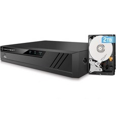 Amcrest 4K 16CH 8 포트 PoE NVR1080p3MP4MP5MP8MP 네트워크 비디오 레코더 16CH8포트 NVR 최대 16x800만 화소 IP 카메라 지원 10T, NV4116E-A2 w/ 1TB HDD - nvr16