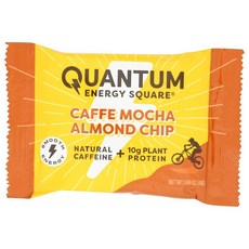 QUANTUM Cafe Mocha 아몬드 칩 에너지 바 47.9g(1.6온스)