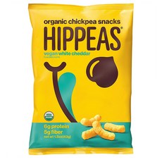 (번들) 힙피 병아리콩 스낵 비건 화이트체다맛 43g 24봉지 HIPPEAS Chickpea Puffs Vegan White Cheddar