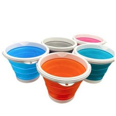 로즈밀 접이식 원형 바스켓 5L 접이식버킷 세차용버킷