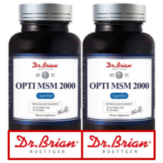 닥터브라이언 옵티 엠에스엠 2000 미국산 OptiMSM 순도 99.9% 중금속 걱정없는 MSM 관절연골영양제, 4개, 120정