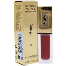 YSL 타투 아쥬 꾸뛰르 리퀴드 매트 립 스테인-누드 엠블럼 No. 16, 단일상품, 단일상품